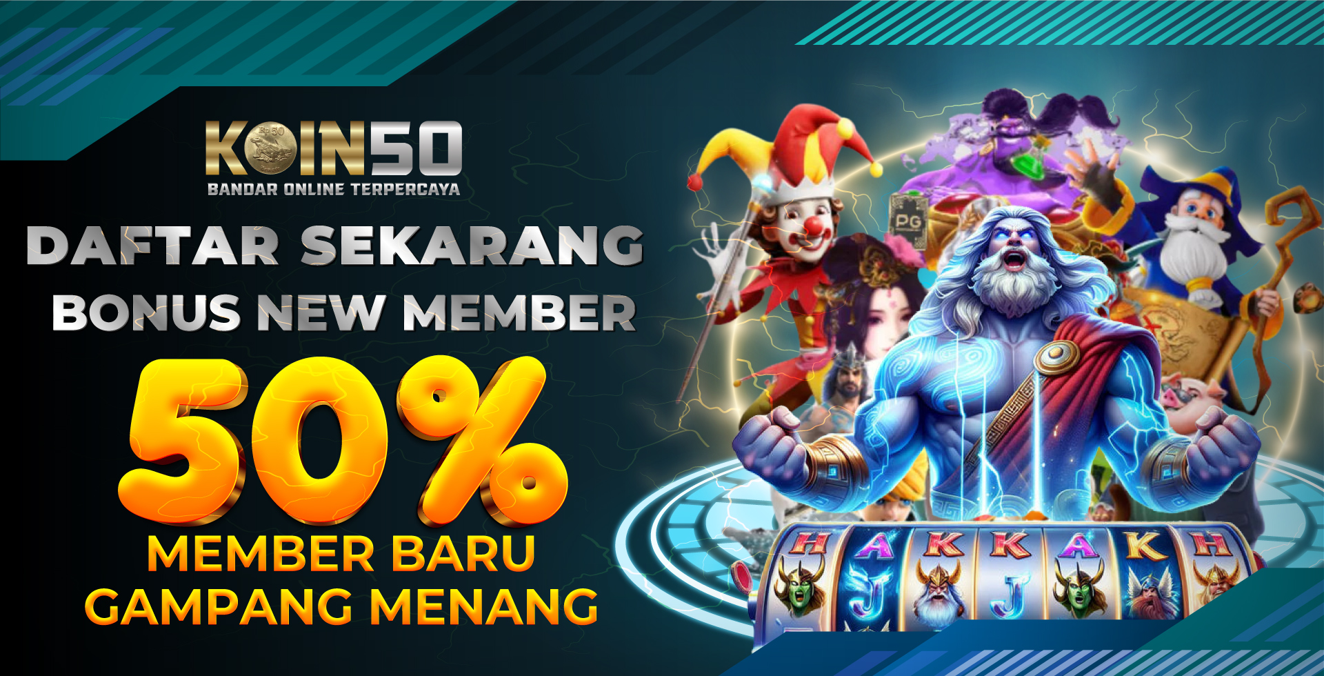 BONUS NEW MEMBER 50%